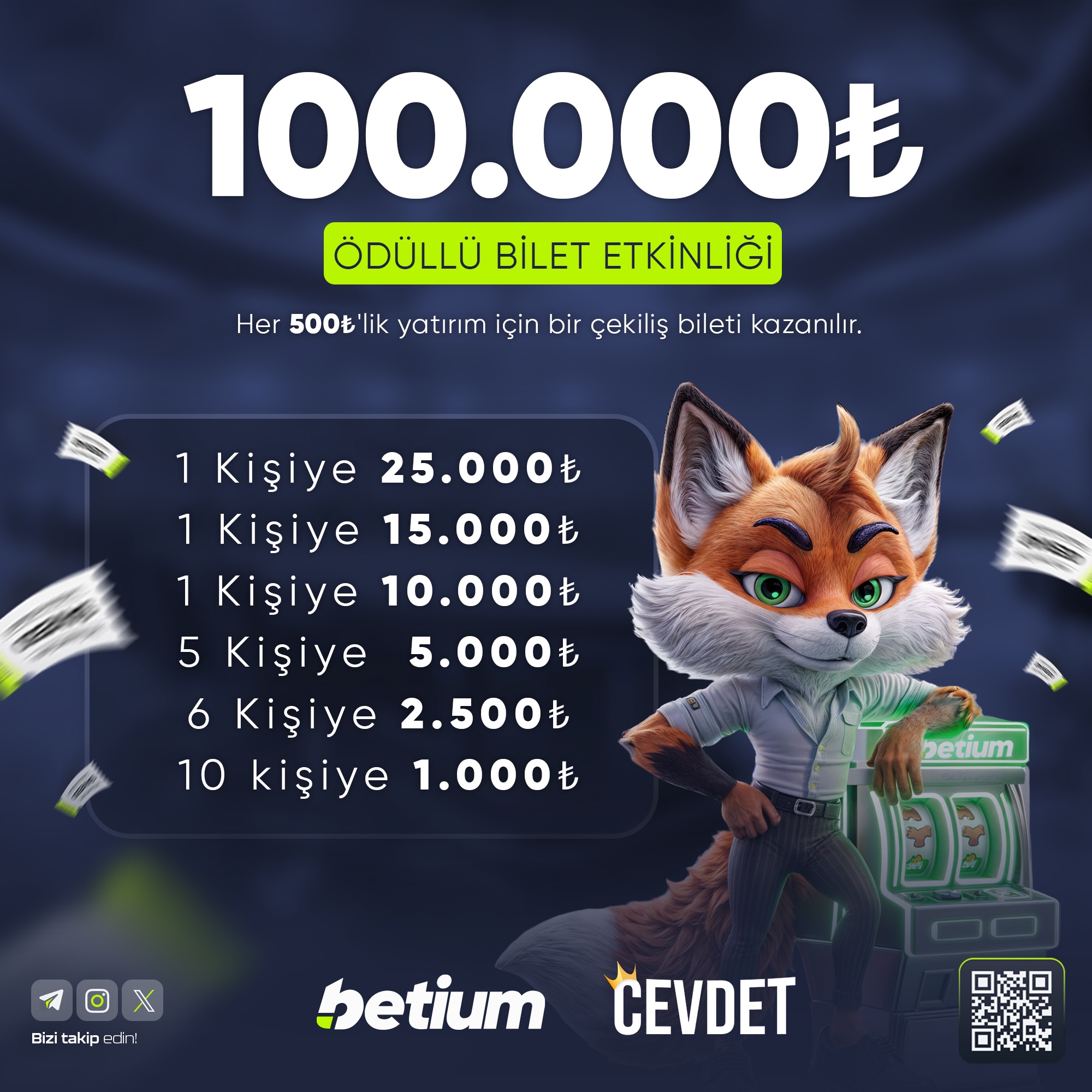 Betium 100.000₺ Bilet Turnuvas